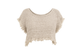 ANTONELLA OPEN WEAVE LINEN TOP – STONEWASHED NATURAL