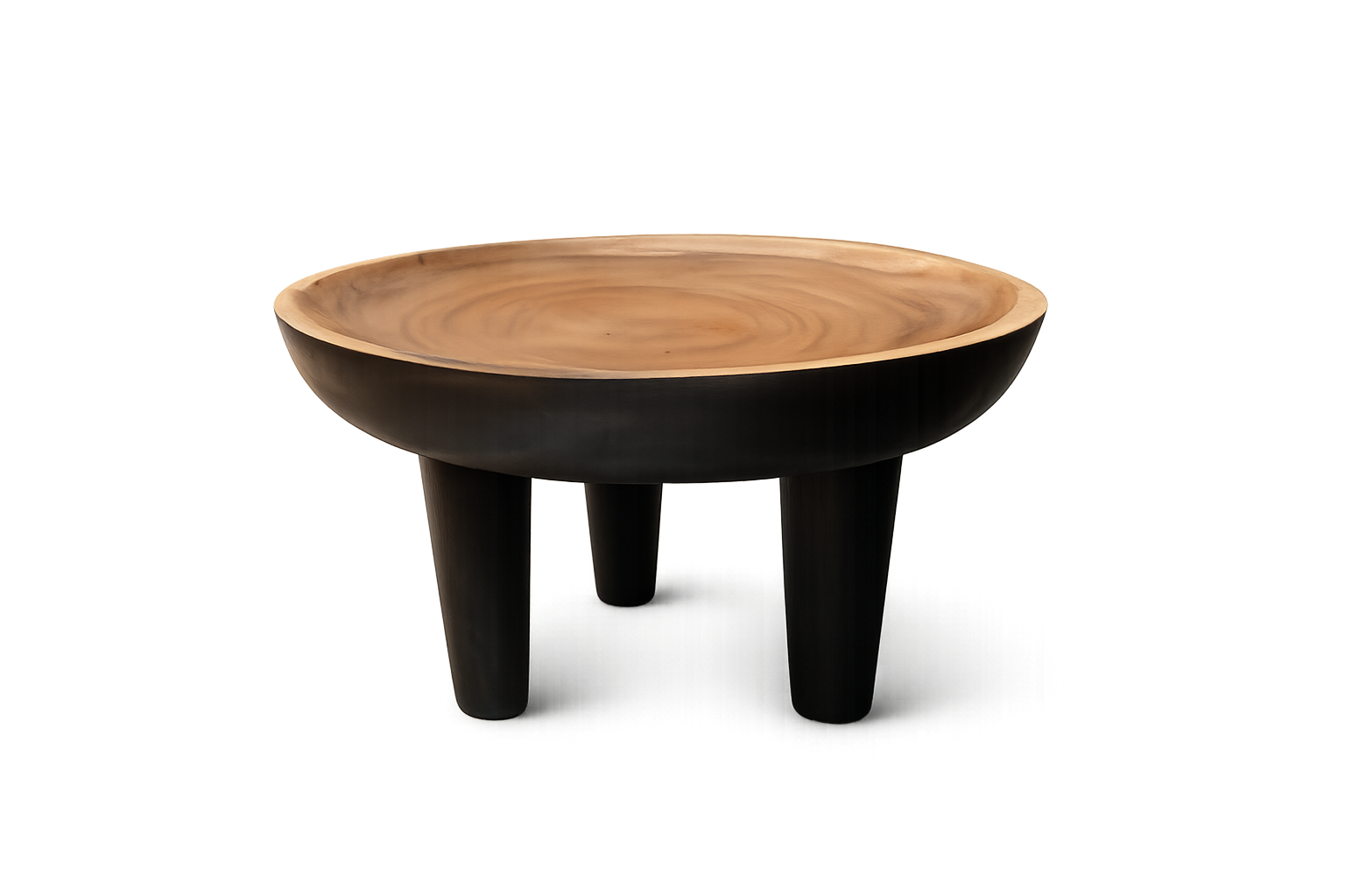 TIGA WOODEN 3 LEGGED COFFEE TABLE | SMALL | MEDIUM | LARGE