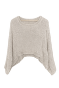 ELENA OPEN WEAVE MESH LINEN TOP – STONEWASHED NATURAL