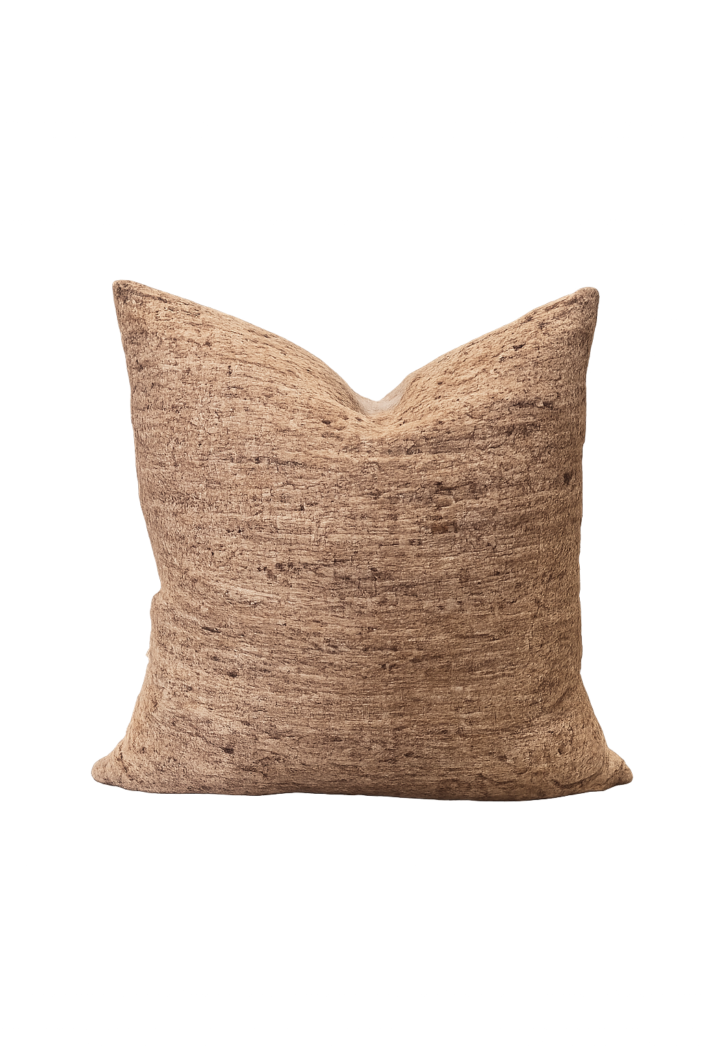 TUSSAR HEAVY WILD SILK CUSHION – NATURAL 60x60cm