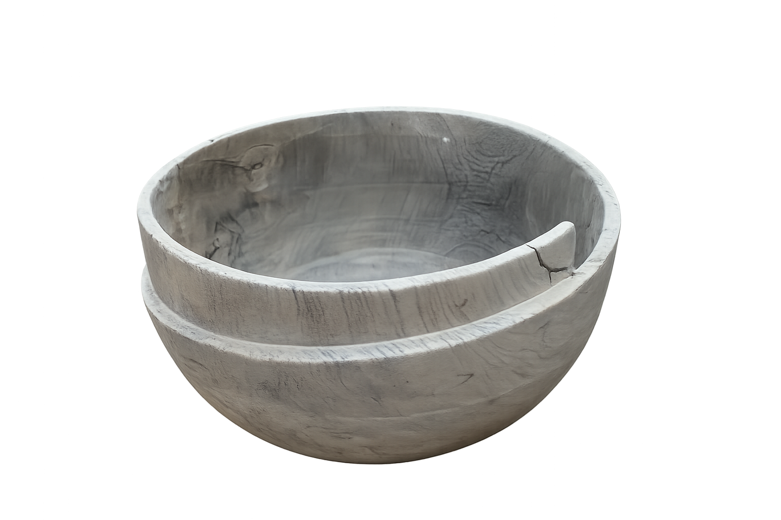 TINDI WOODEN BOWL | 50 × 25 CM