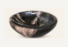 FOSSILISED WOOD BOWL