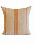 EMPIRE HERRINGBONE LINEN CUSHION COVER – NATURAL & RUST