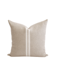 PURO LINO LINEN CUSHION – NATURAL WITH WHITE STRIPES