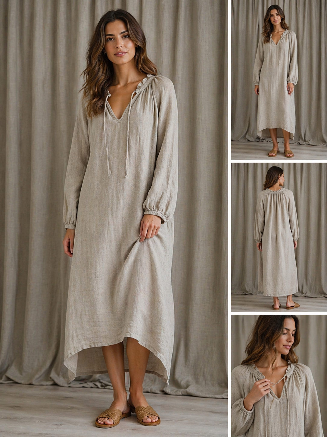 EMMA DRESS – NATURAL