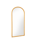 ARCHED CANE FLOOR MIRROR – NATURAL RATTAN