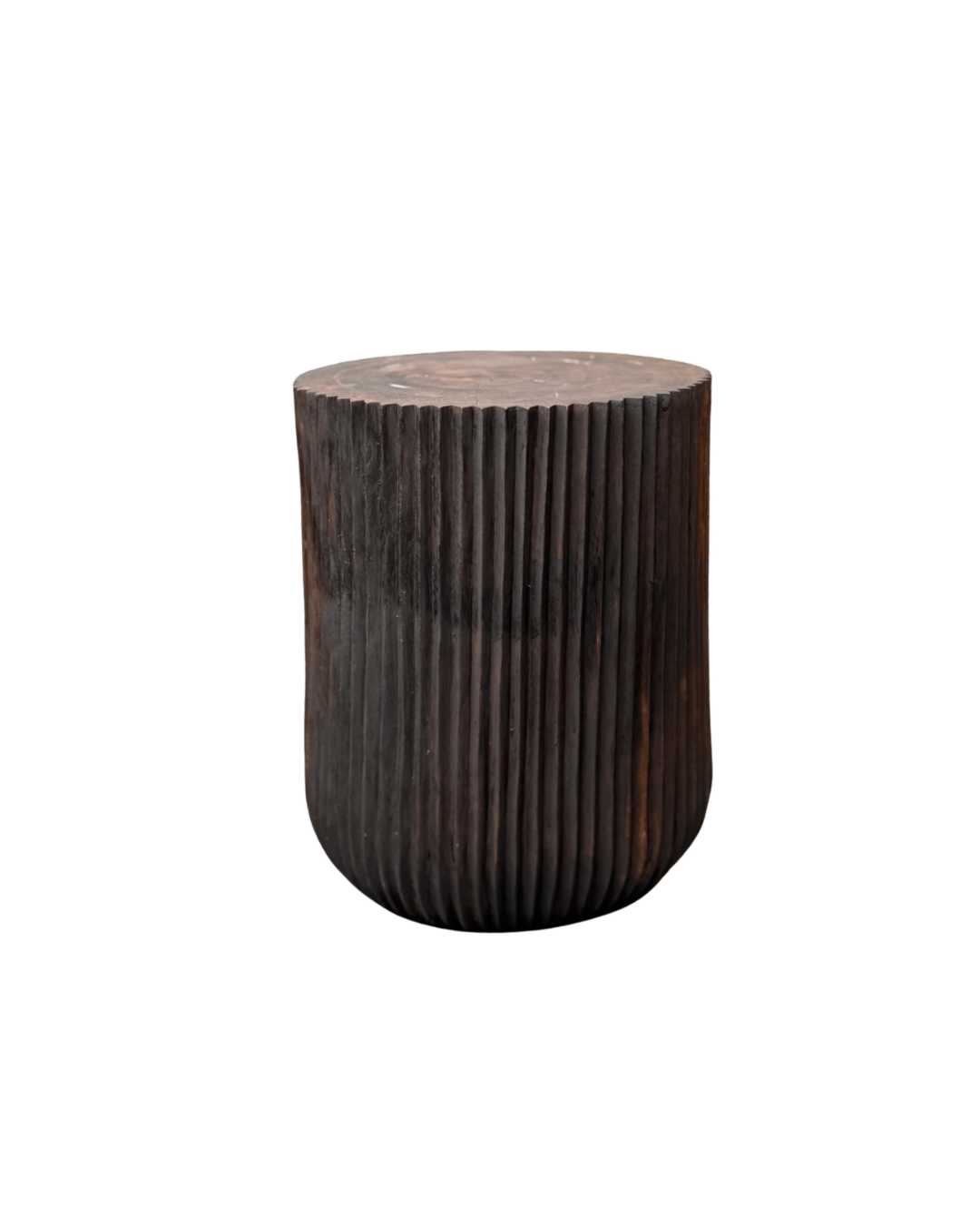 RIBU FLUTED STOOL – SUAR WOOD
