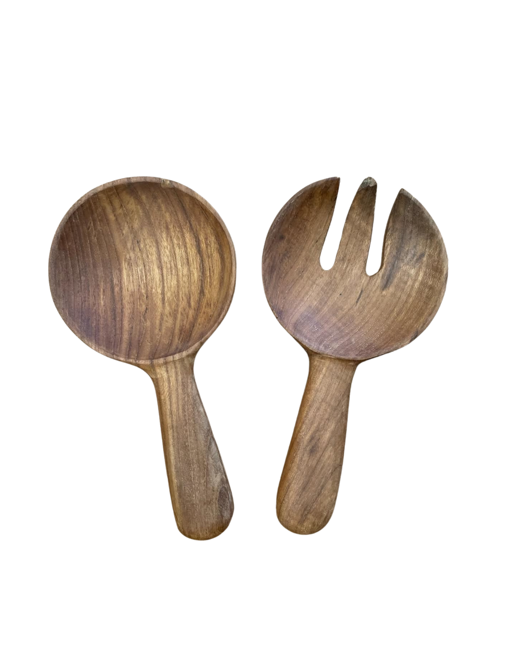 SAJI  TEAK SERVING SPOONS SET