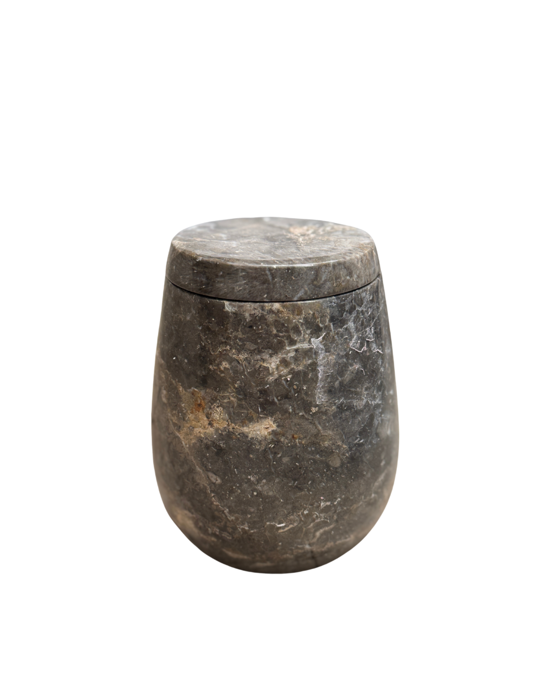 DARK MARBLE BEAKER WITH LID