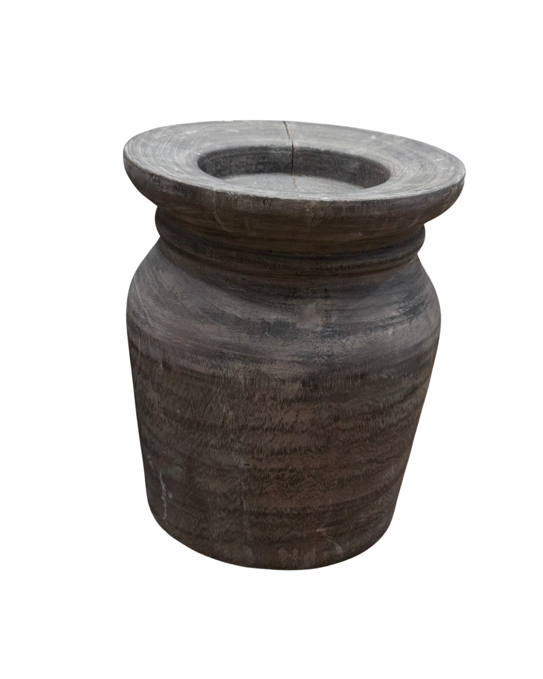 WOODEN PILLAR CANDLE HOLDER | LARGE | 22–25 × 27–30 CM