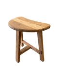 BULAN TEAK HALF MOON SIDE TABLE