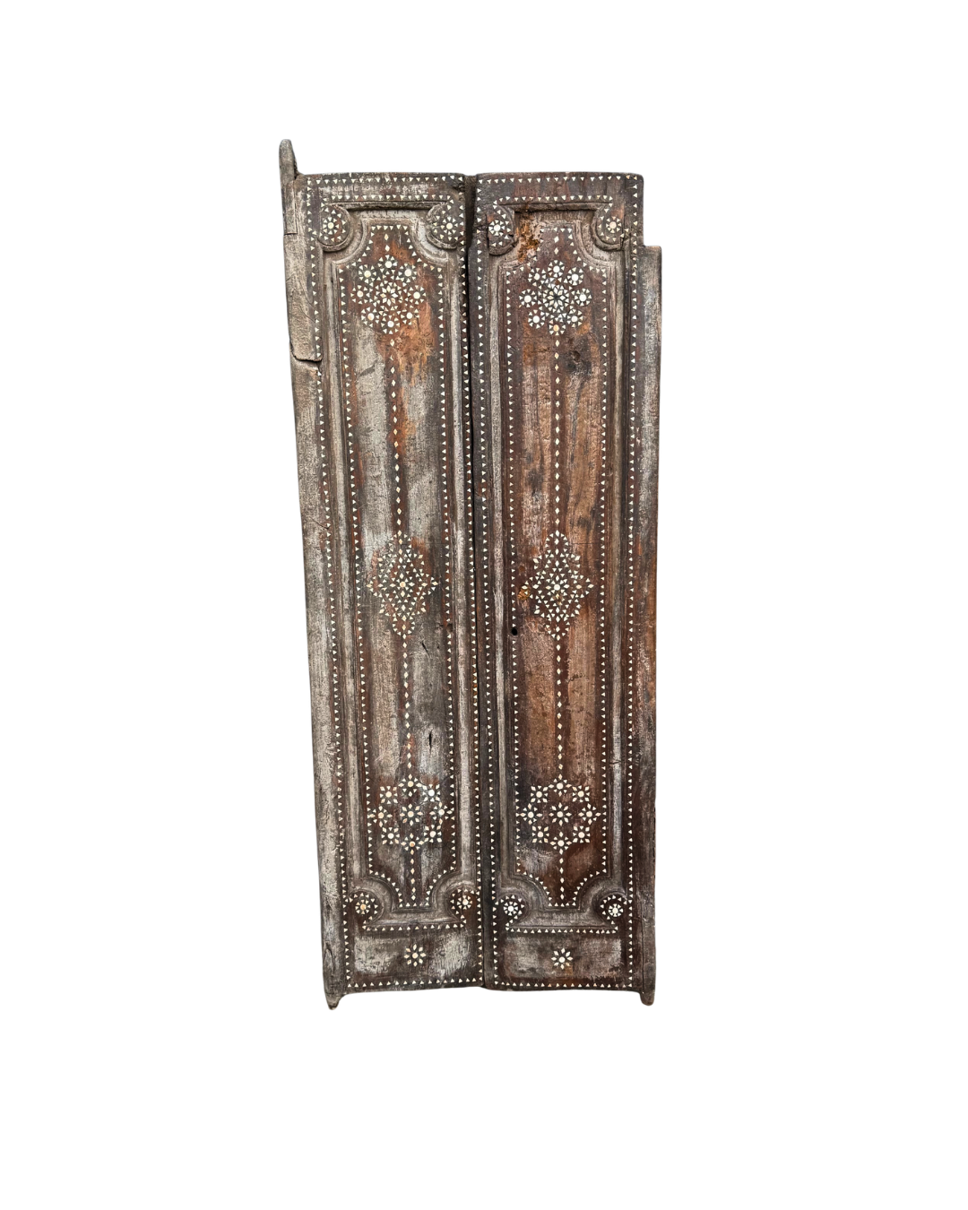 LOMBOK WOODEN INLAID DOORS (PAIR) | 160 CM HEIGHT