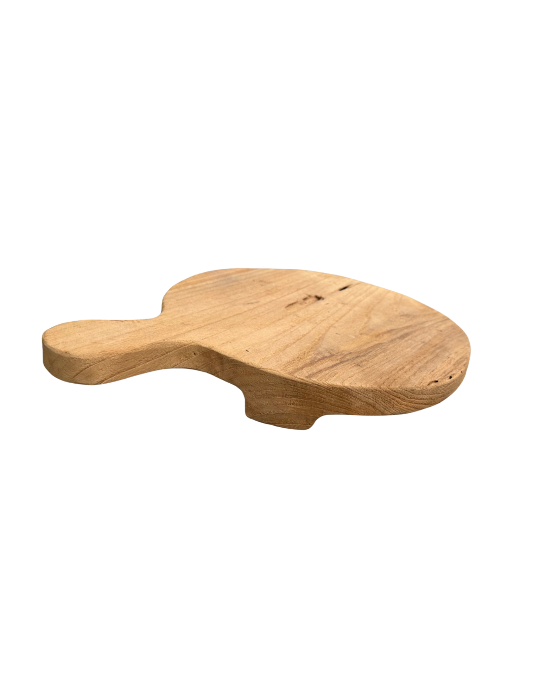 RECLAIMED TEAK BOARD ON LEGS WITH A HANDLE | 30CM