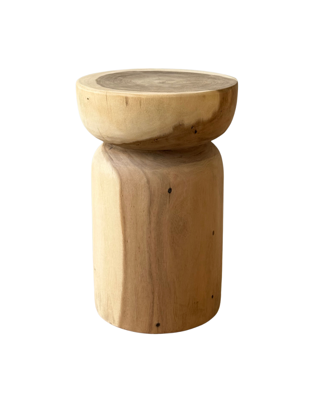 OYSTER SIDE TABLE| STOOL | SUAR WOOD