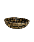 FOSSILISED WOOD BOWL | BLACK