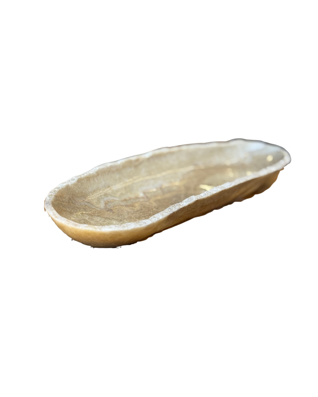 LONG OVAL ONYX / MARBLE BOWL