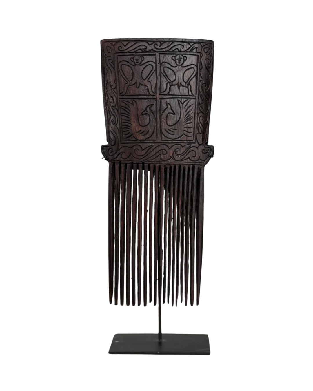 JAVANESE COMB WOOD SCULPTURE