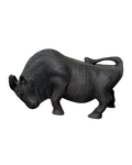 HAND-CARVED WOODEN WATER BUFFALO