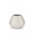 BLIMBING EARTHENWARE VASE 25CM | WHITE / MOTTLED