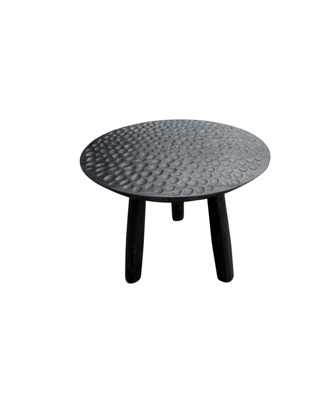 BENTUK WOODEN ROUND SIDE TABLE