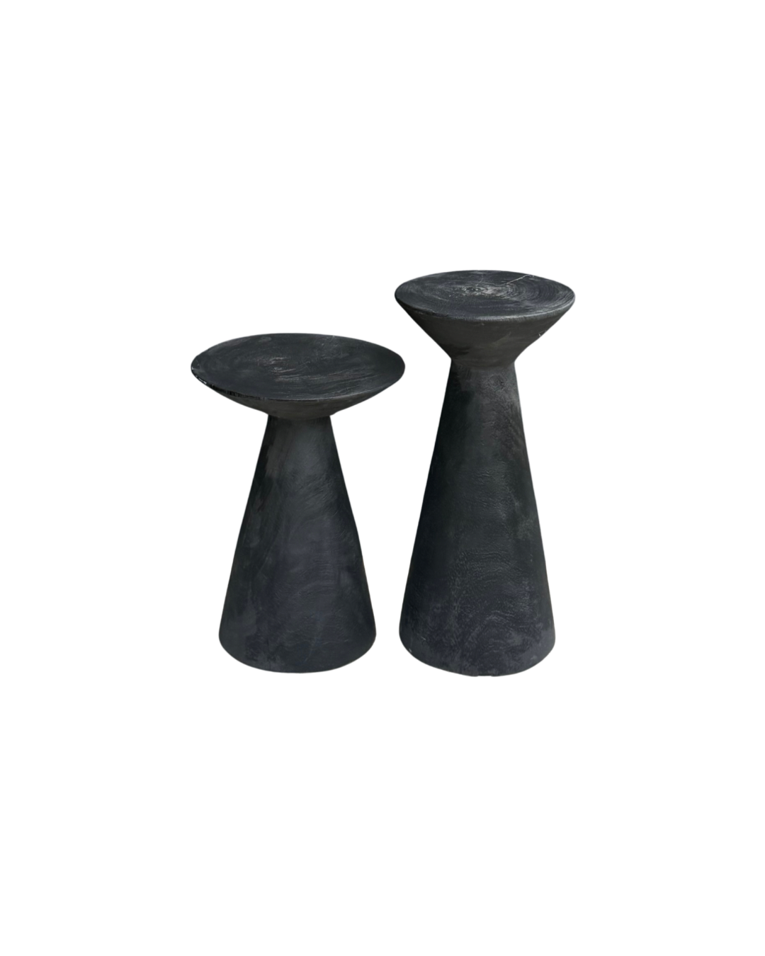 KEMBAR WOODEN SIDE TABLES – SET OF TWO