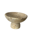 MARBLE PEDESTAL BOWL – NATURAL STONE