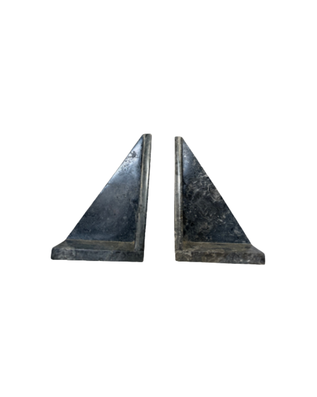 MARBLE TRIANGLE BOOKENDS (SET OF 2)